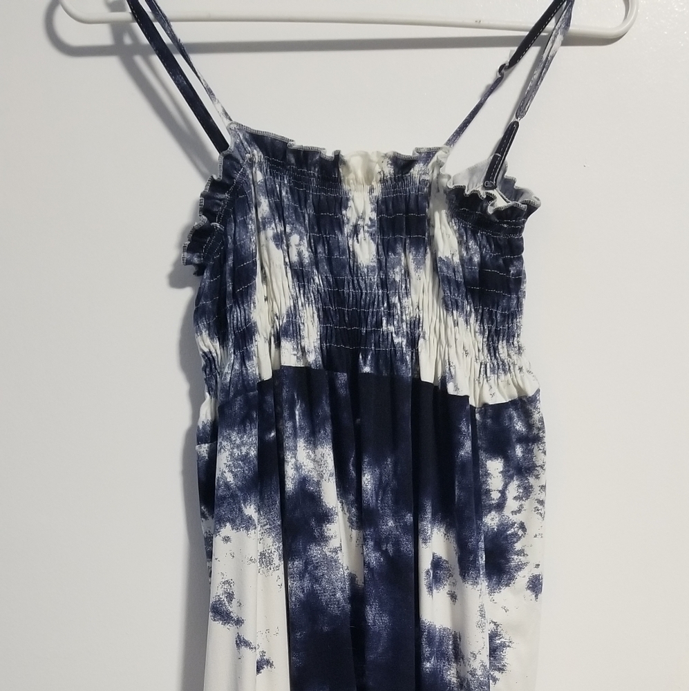 POOFY  blue tye dyed girls dress